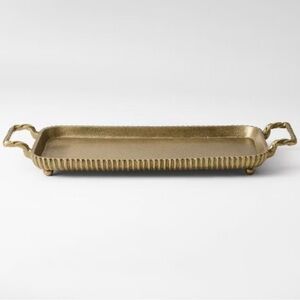 NWOT Brass Footed Tray with Handles - Threshold™ designed with Studio McGee